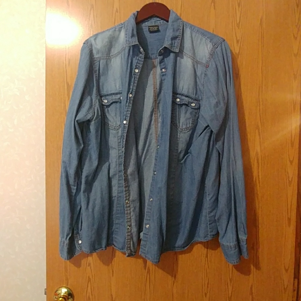 Denim button up